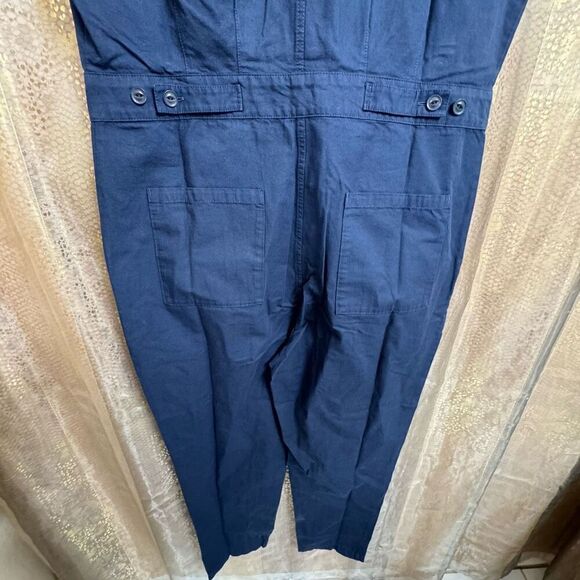 Outerknown S.E.A. Suit Utility Dark Navy Short Sleeve Jumpsuit Medium NWT - Picture 8 of 11